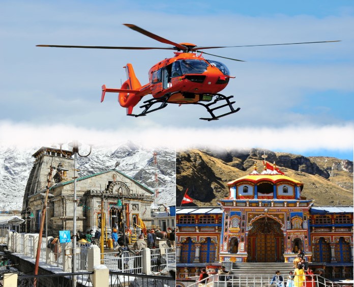 Soar Above Serenity: Unveiling the Divine with 4 Dham by Helicopter Services