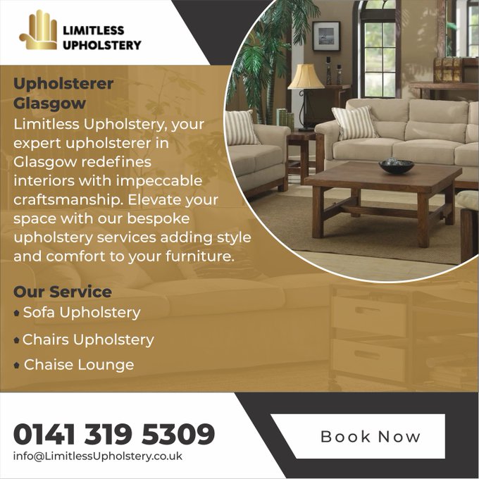 Elevate Your Living Spaces with Glasgow’s Finest Upholsterer